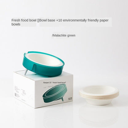 Cat Disposable Food Bowl Replaceable Portable Bowl