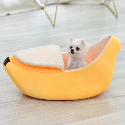Removable And Washable Round Long Hair Cat's Nest Four Seasons