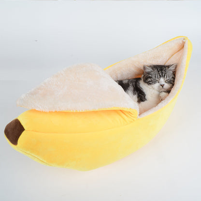 Removable And Washable Round Long Hair Cat's Nest Four Seasons
