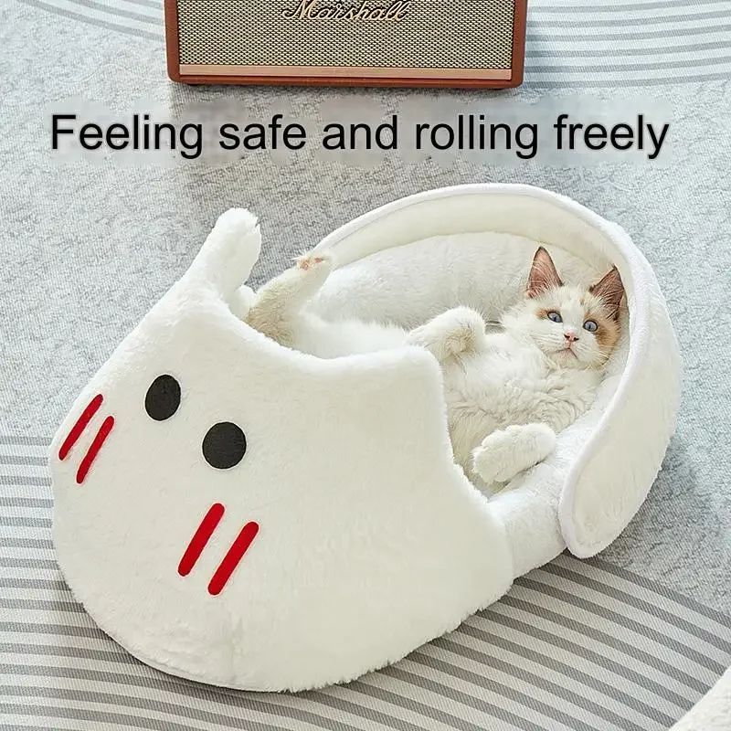 Portable Plush Slipper Cat Bed Pet Mattress Warm Soft Comfortable