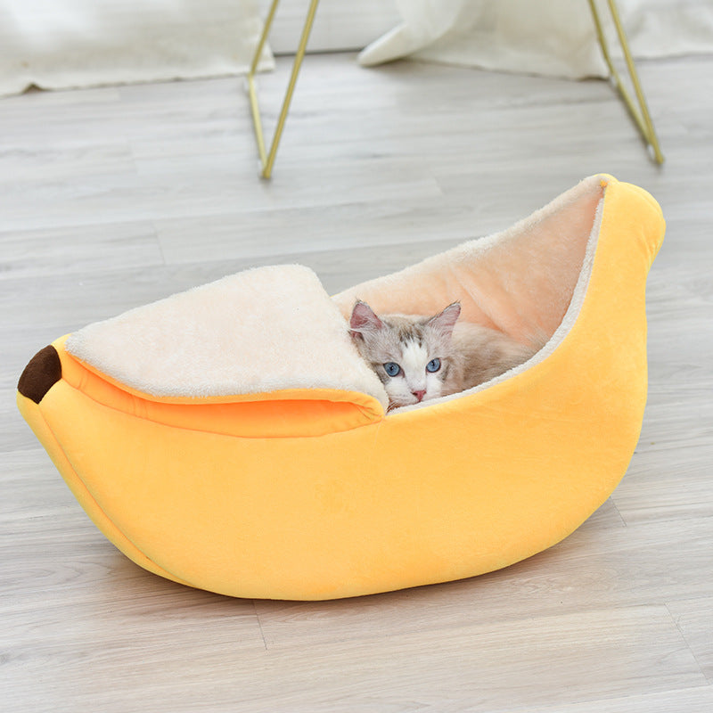Removable And Washable Round Long Hair Cat's Nest Four Seasons
