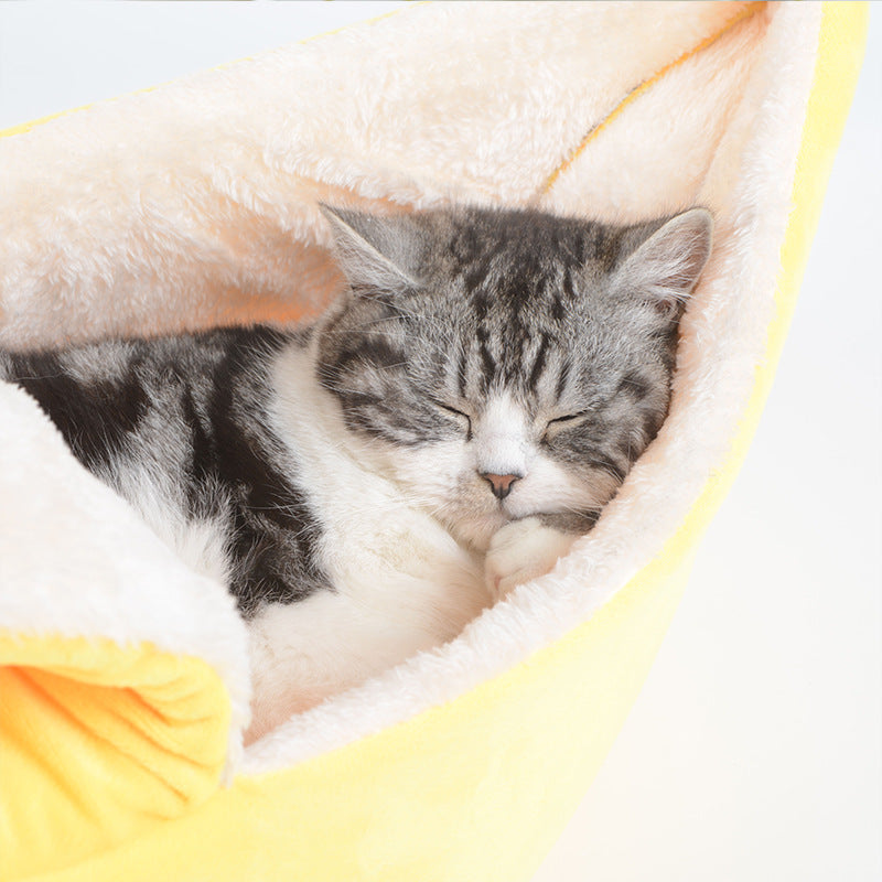 Removable And Washable Round Long Hair Cat's Nest Four Seasons